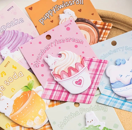 Creative Dessert Inspired Sticky Notes