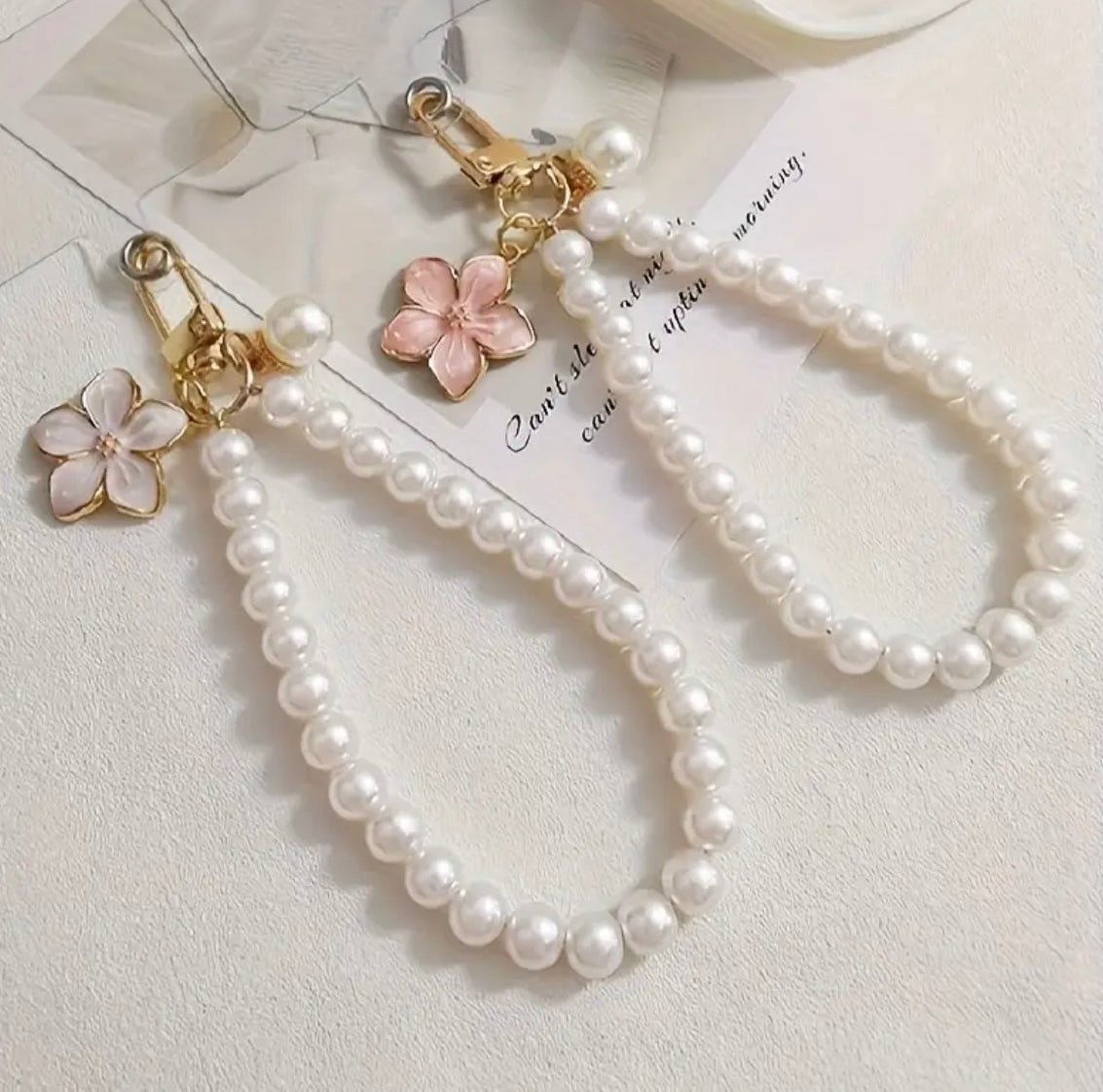 Pearl Phone Charm
