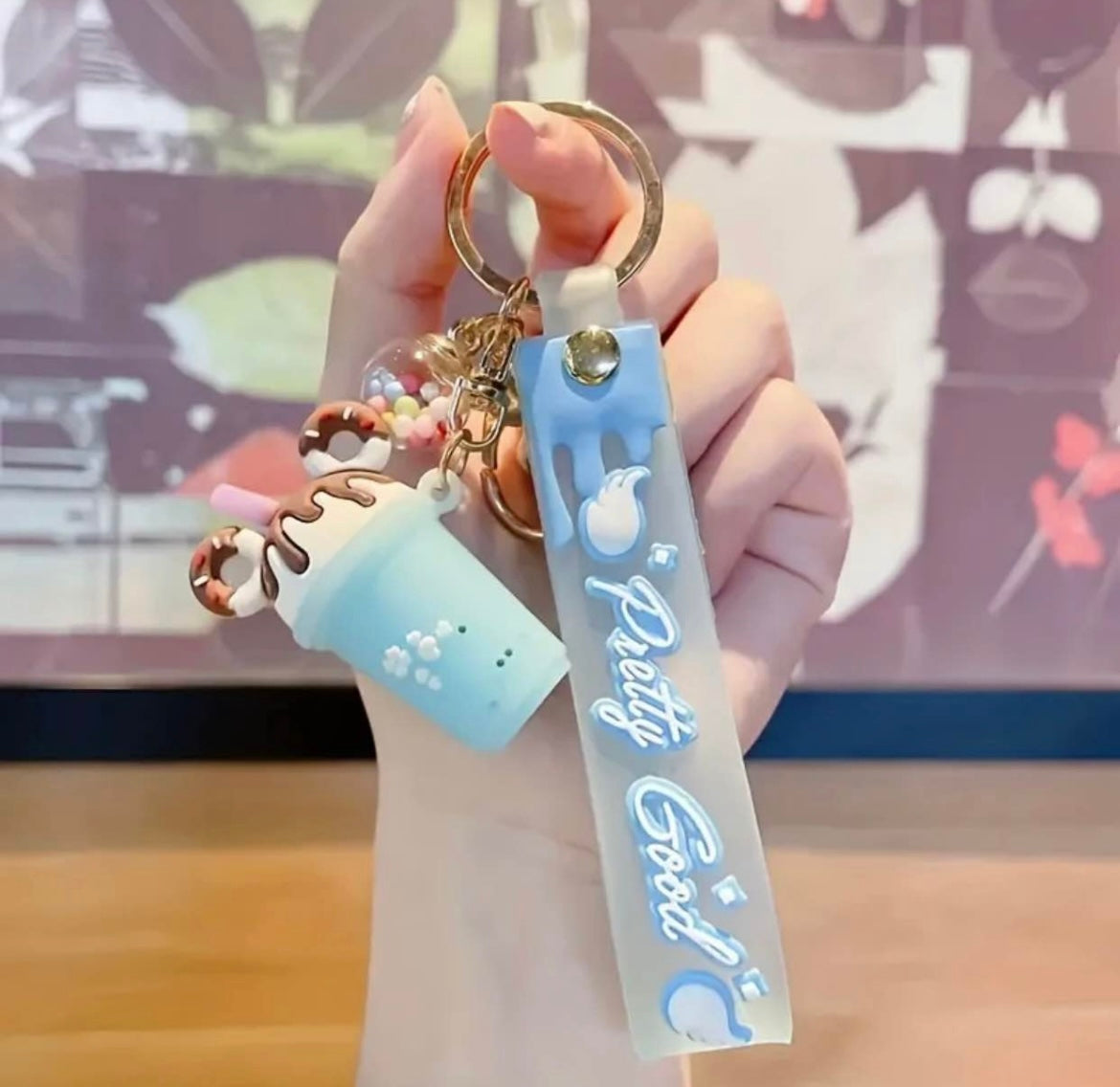 Donut X Drink Keychains