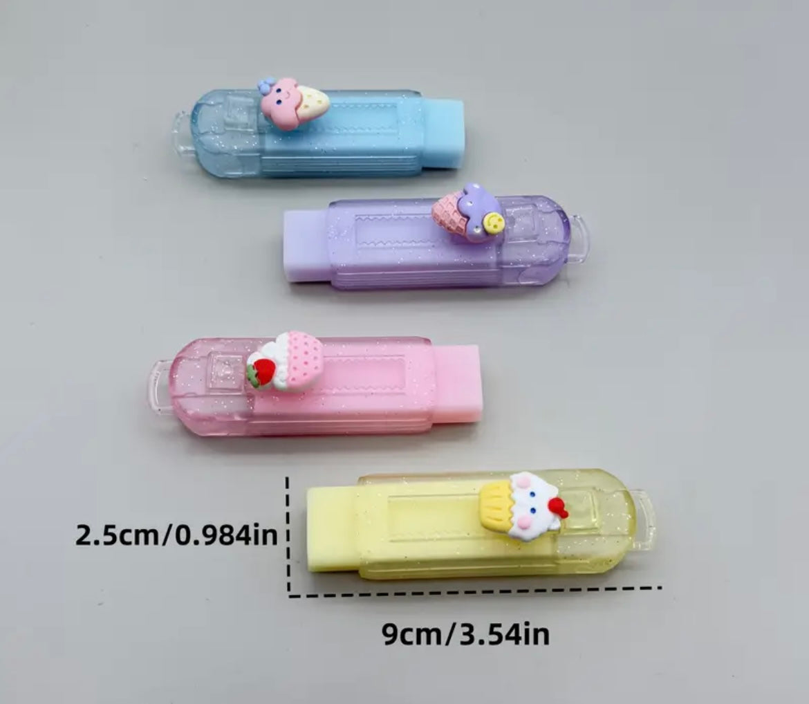 Dessert Inspired Colourful Erasers