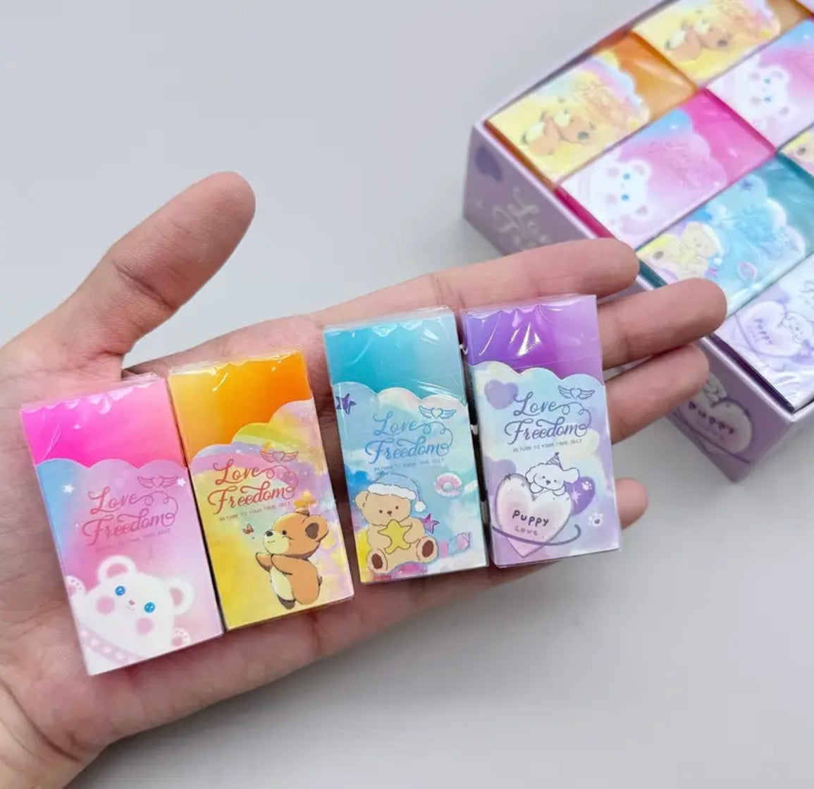 Dreamy Colourful Erasers