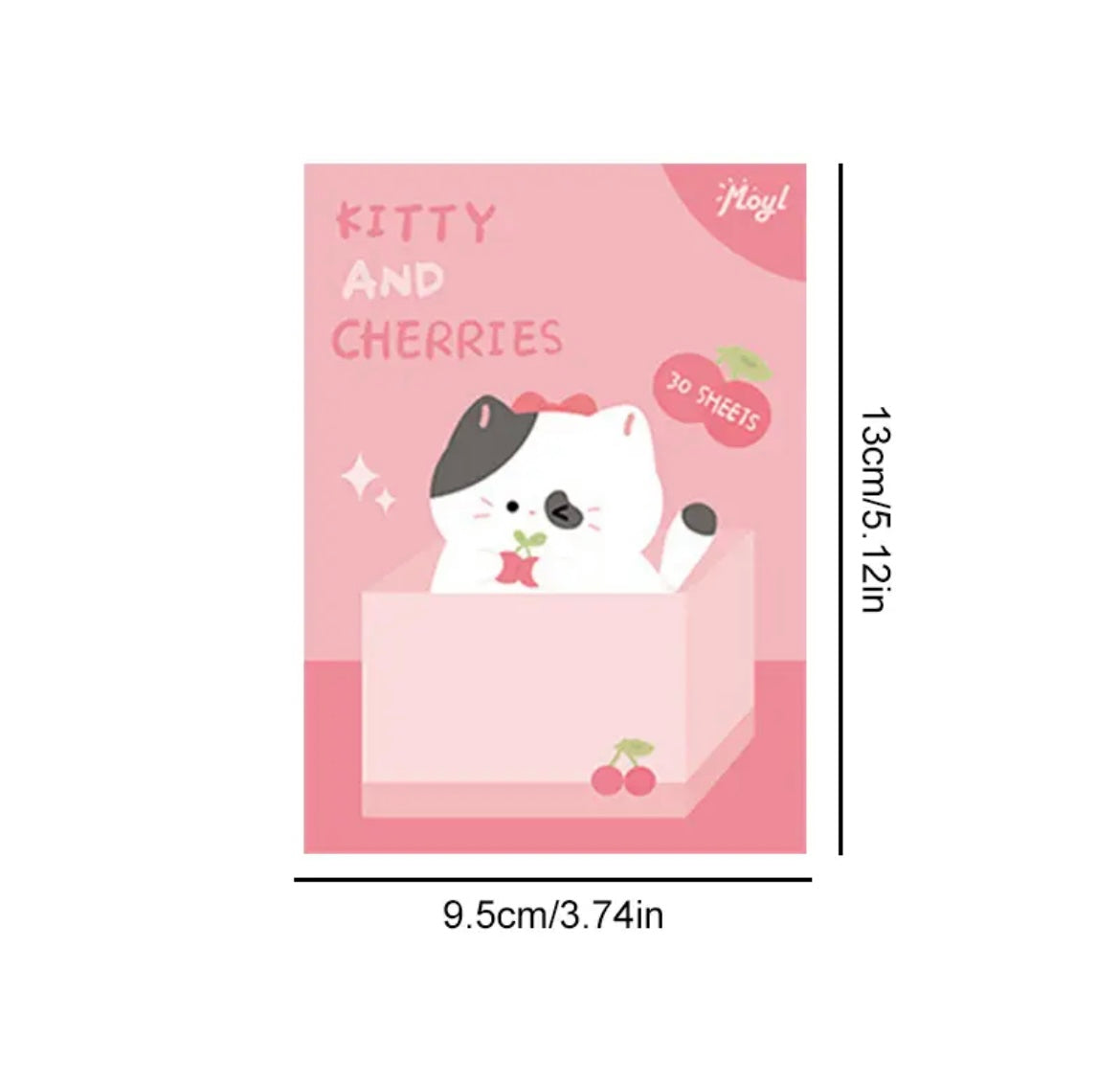 Adorable Kitty Fruit Sticky Notes