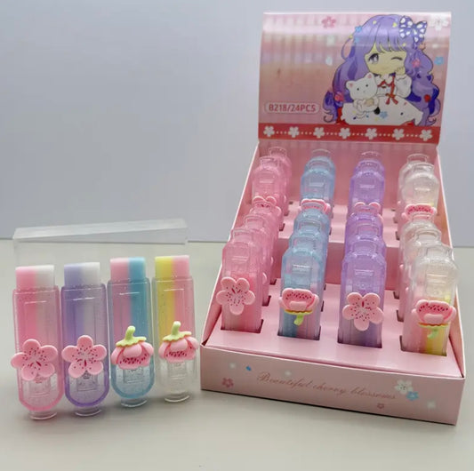 Beautiful Cherry Blossom Erasers