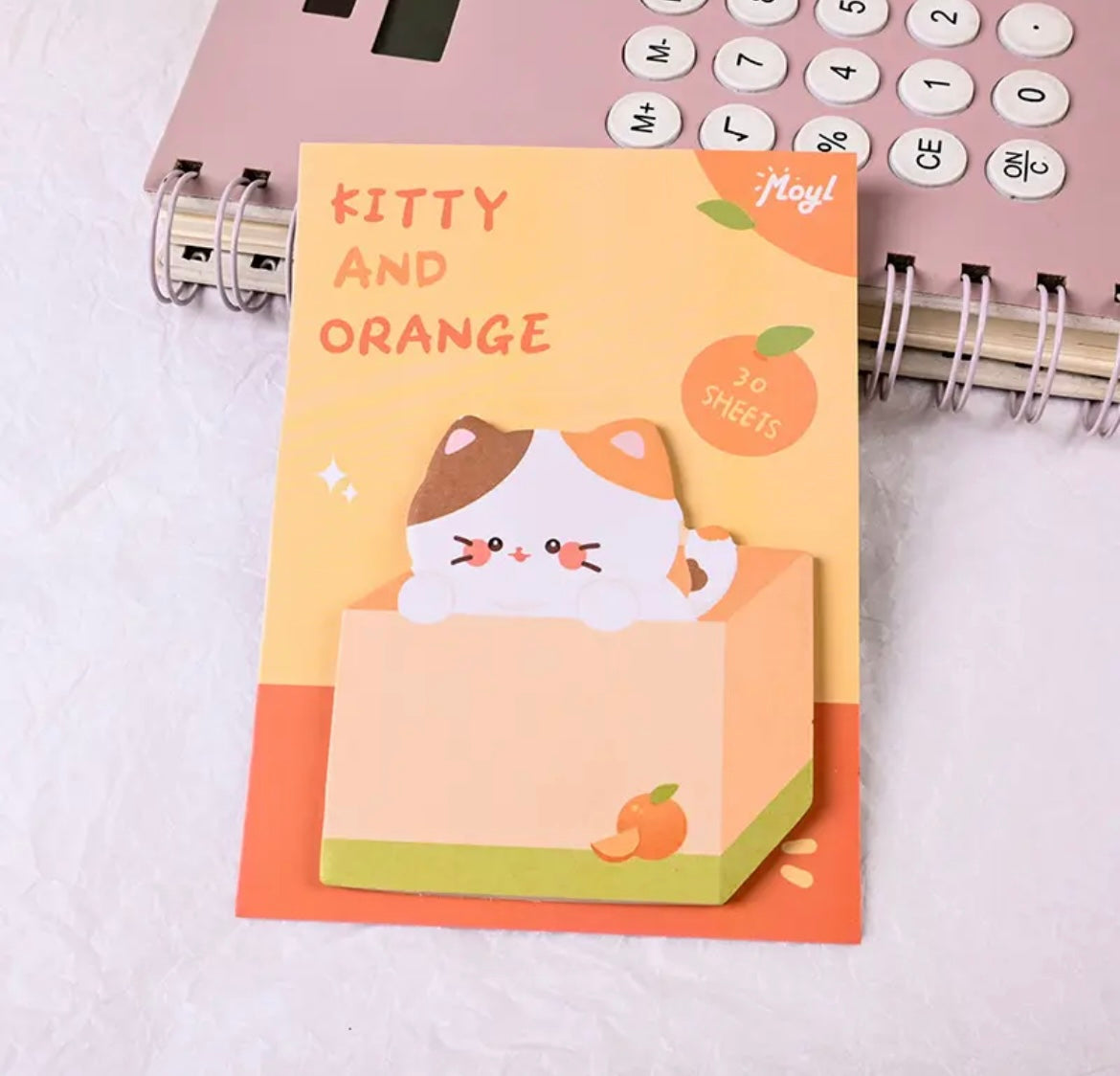 Adorable Kitty Fruit Sticky Notes