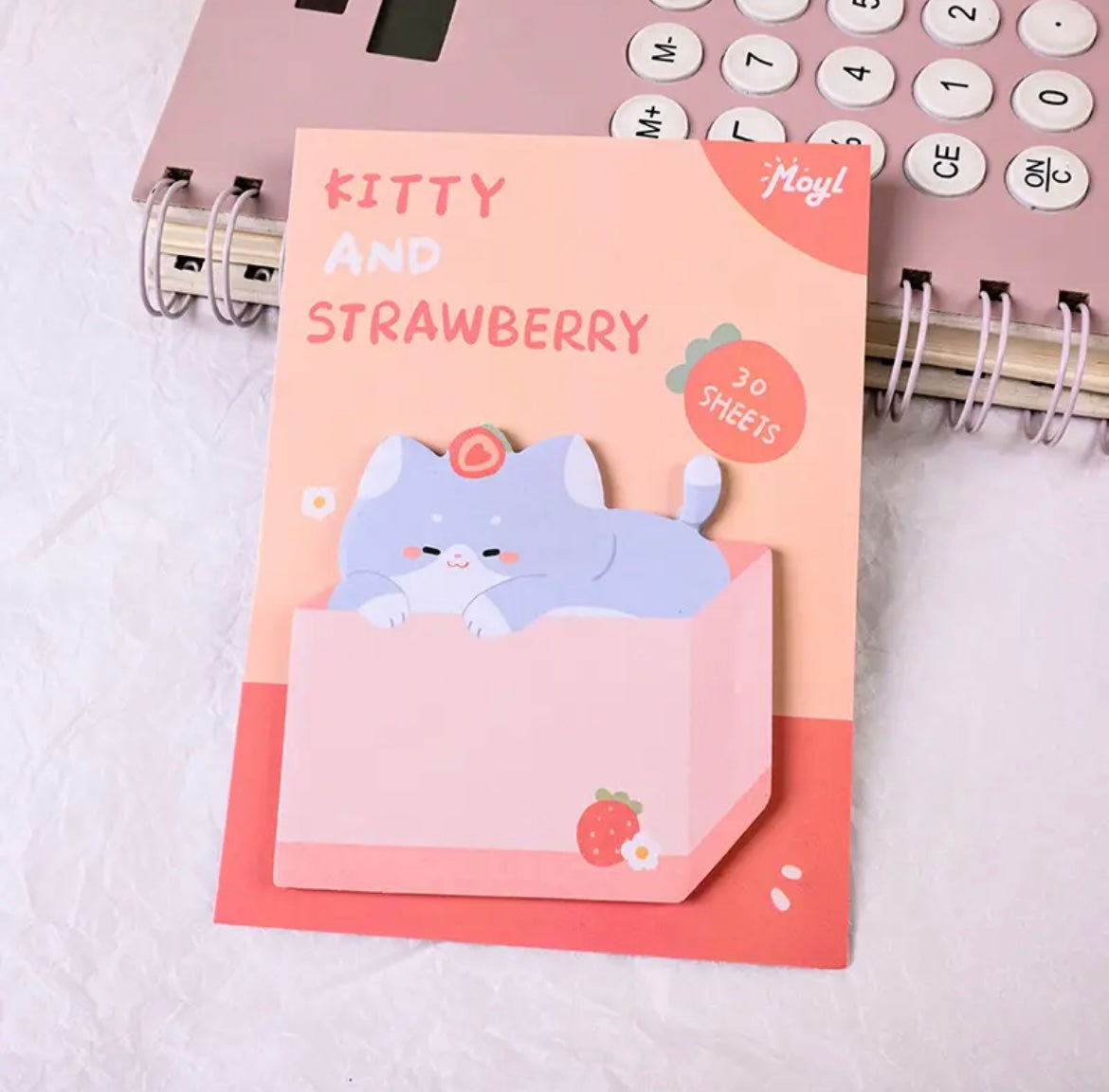 Adorable Kitty Fruit Sticky Notes